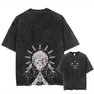 Áo Cổ Tròn In Kỹ Thuật Số Trên Vải Cotton
